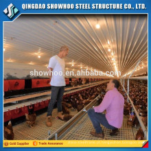 Design pré-fabricado Farm Shed Low Cost Steel Structure Poultry House